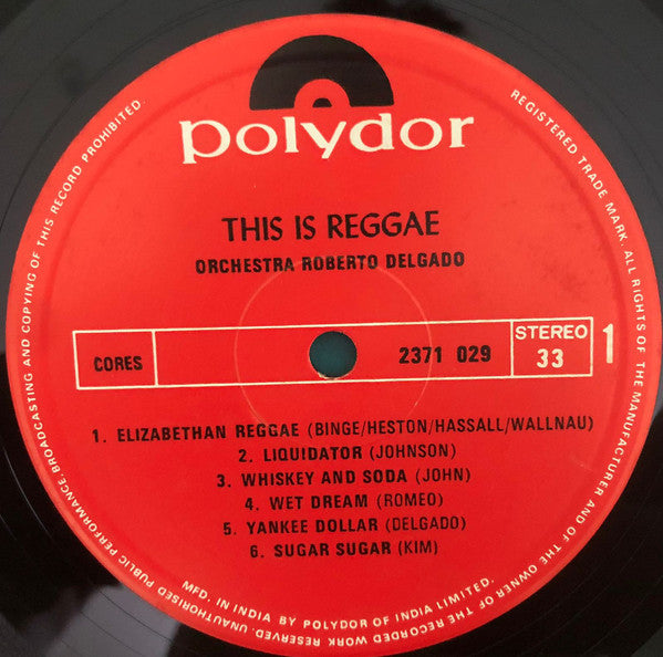 Roberto Delgado & His Orchestra - This Is Reggae (Vinyl) Image