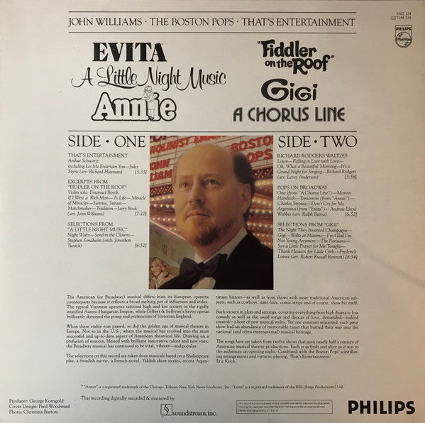 John Williams (4) - Boston Pops Orchestra, The - That's Entertainment / Pops On Broadway (Vinyl) Image