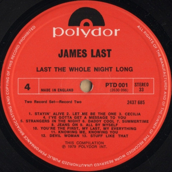 James Last - Last The Whole Night Long: 50 Non-Stop Party Greats From James Last. (Vinyl) (2 LP) Image