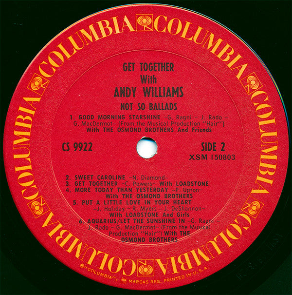 Andy Williams - Get Together With Andy Williams (Vinyl) Image