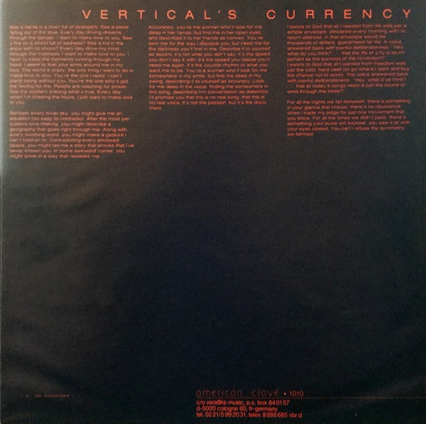 Kip Hanrahan - Vertical's Currency (Vinyl) Image