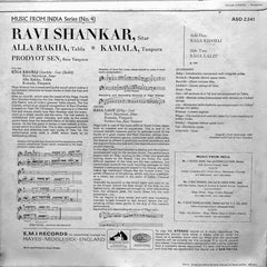 Ravi Shankar, Alla Rakha, Kamala Chakravarty, Prodyot Sen - RÄgÄ KhamÄj â€¢ RÄga LalÄ«t (Vinyl) Image