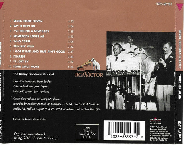 Benny Goodman Quartet, The - Together Again (CD) Image
