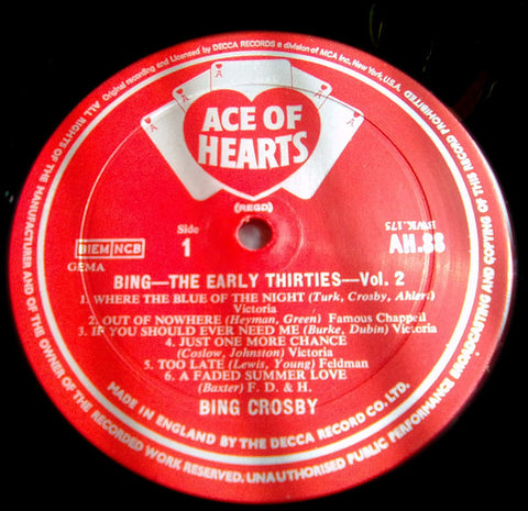 Bing Crosby - The Early Thirties Volume 2 (Vinyl) Image