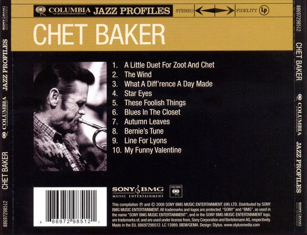 Chet Baker - Columbia Jazz Profiles (CD)