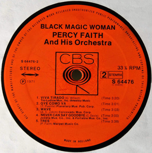 Percy Faith & His Orchestra - Black Magic Woman (Vinyl) Image