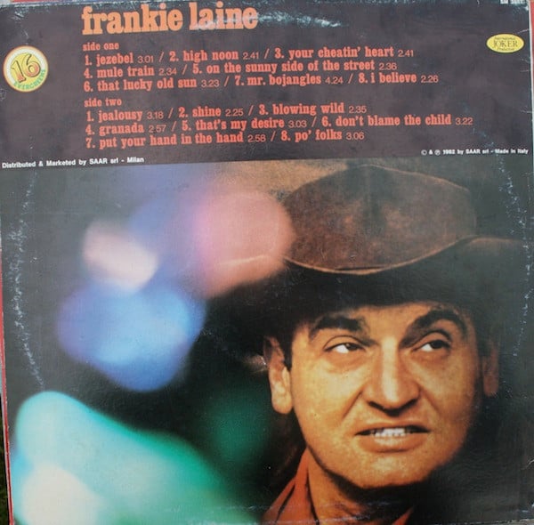 Frankie Laine - 16 Evergreens (Vinyl)