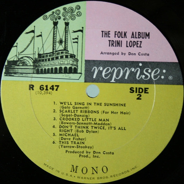 Trini Lopez - The Folk Album (Vinyl) Image