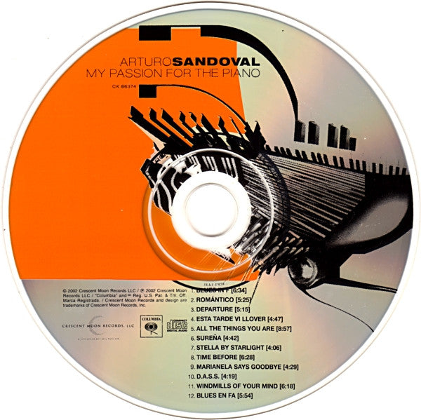 Arturo Sandoval - My Passion For The Piano (CD) Image