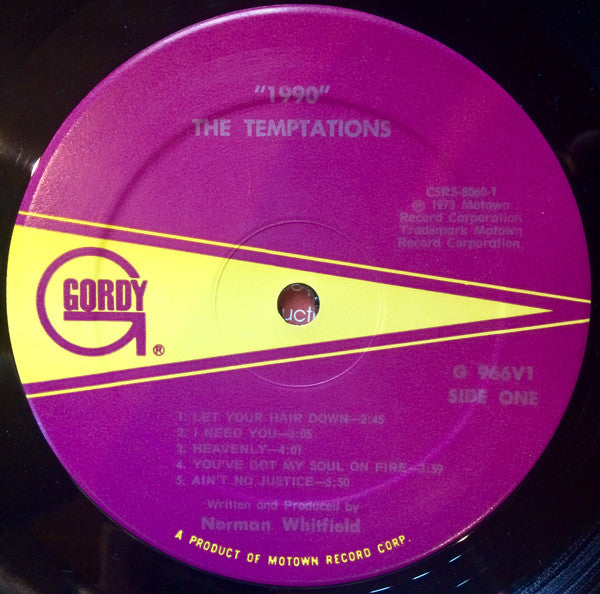 Temptations, The - 1990 (Vinyl) Image