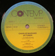 Charlie Mariano - October (Vinyl) Image