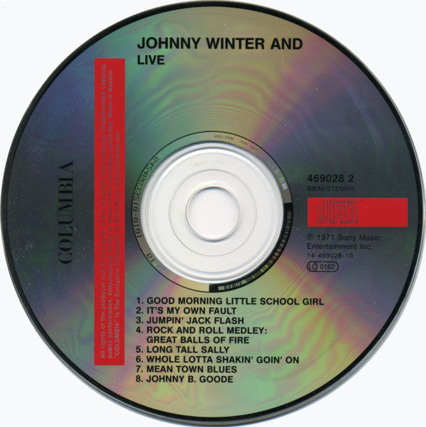 Johnny Winter And - Live Johnny Winter And (CD)