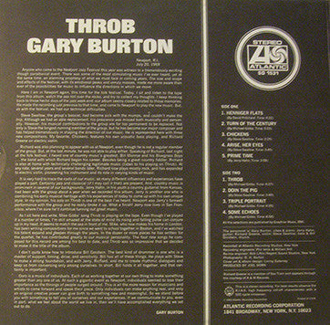 Gary Burton - Throb (Vinyl)
