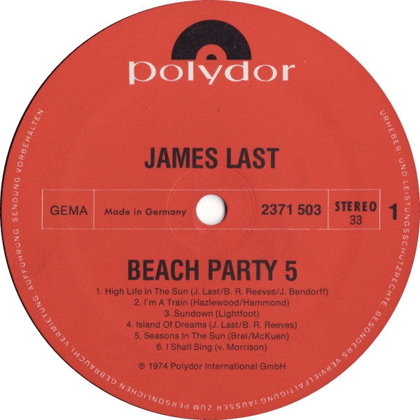 James Last Company - Beachparty 5 (Vinyl) Image
