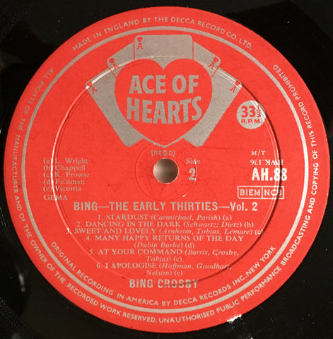 Bing Crosby - The Early Thirties Volume 2 (Vinyl) Image
