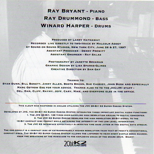 Ray Bryant Trio - Ray's Tribute To His Jazz Piano Friends (CD) Image