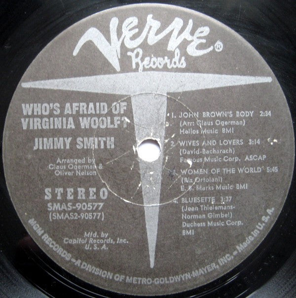 Jimmy Smith - Who's Afraid Of Virginia Woolf? (Vinyl) Image
