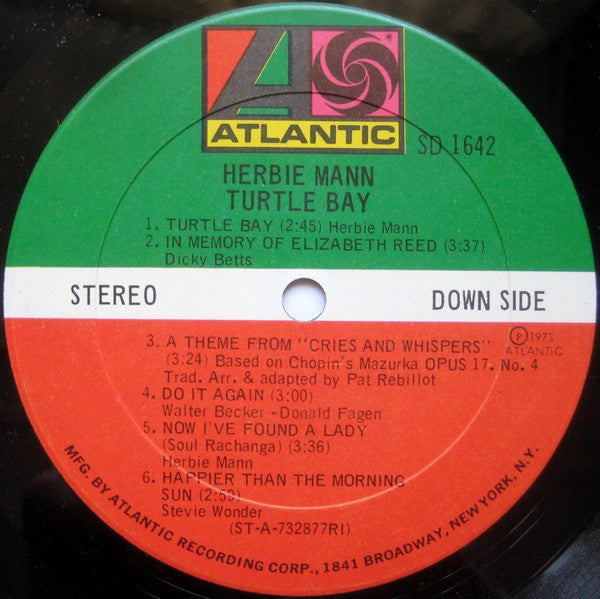 Herbie Mann - Turtle Bay (Vinyl) Image