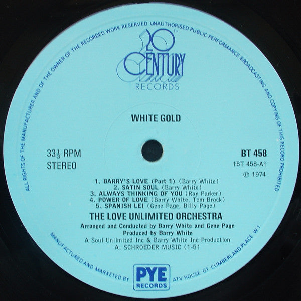 Love Unlimited Orchestra - White Gold (Vinyl)