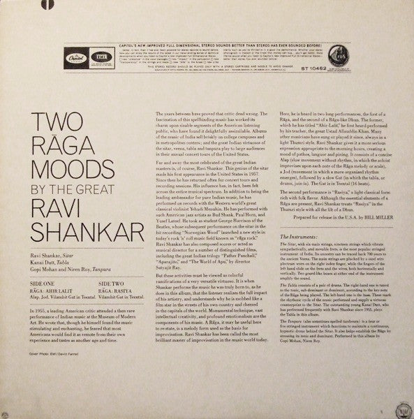 Ravi Shankar - Two Rāga Moods (Vinyl)