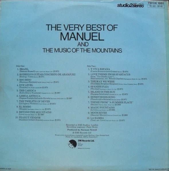 Manuel And His Music Of The Mountains - The Very Best Of Manuel And The Music Of The Mountains (Vinyl)