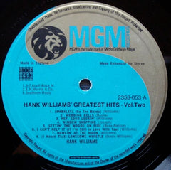 Hank Williams - Greatest Hits Vol. 2 (Vinyl)