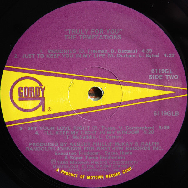 Temptations, The - Truly For You (Vinyl) Image