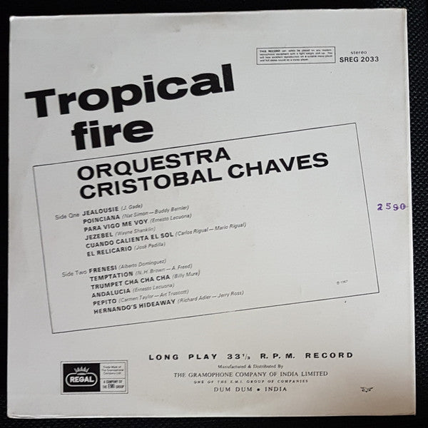 Orquestra Cristobal Chaves - Tropical Fire (Vinyl)