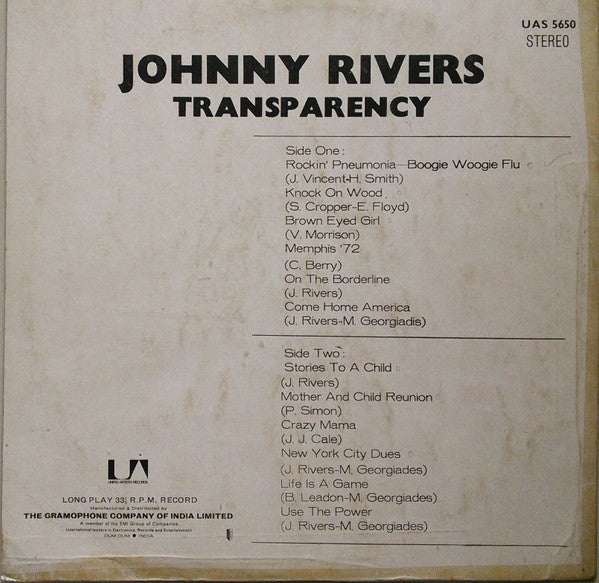 Johnny Rivers - L.A. Reggae (Vinyl)