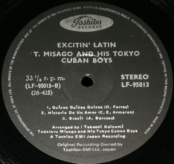 Tadaaki Misago & Tokyo Cuban Boys - Excitin' Latin! (Vinyl) Image