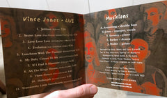 Vince Jones - Live (CD) Image