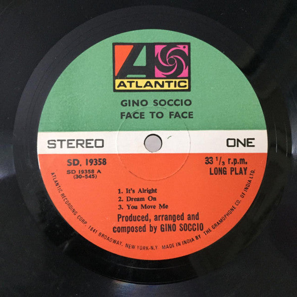 Gino Soccio - Face To Face (Vinyl)