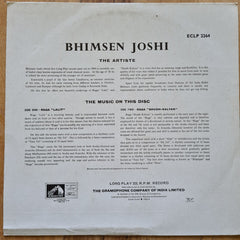 Bhimsen Joshi - Raga Lalit • Raga Shudh-Kalyan (Vinyl)