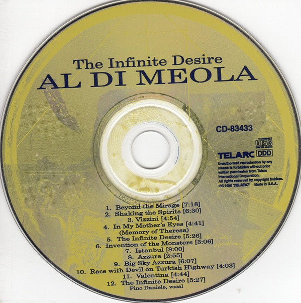 Al Di Meola - The Infinite Desire (CD) Image