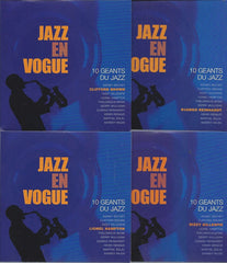 Sidney Bechet, Clifford Brown, Dizzy Gillespie, Lionel Hampton, Thelonious Monk, Gerry Mulligan, Django Reinhardt, Henri Renaud, Martial Solal, Barney Wilen - Jazz En Vogue - 10 Geants Du Jazz (CD) (10 CD) Image