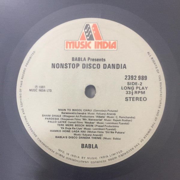 Babla - Nonstop Disco Dandia (Vinyl)