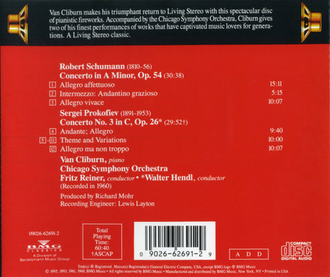 Robert Schumann, Sergei Prokofiev - Van Cliburn, Fritz Reiner, Walter Hendl, Chicago Symphony Orchestra, The - Concertos (CD)