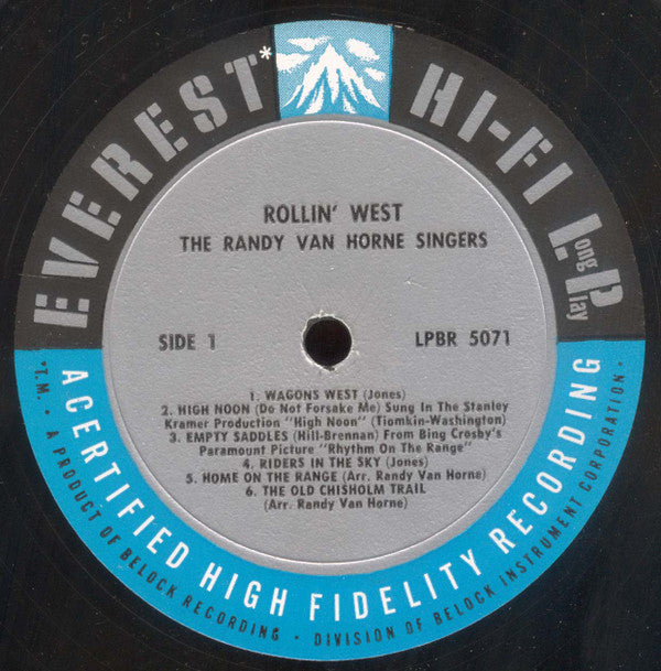 Randy Van Horne Singers - Rollin' West (Vinyl)