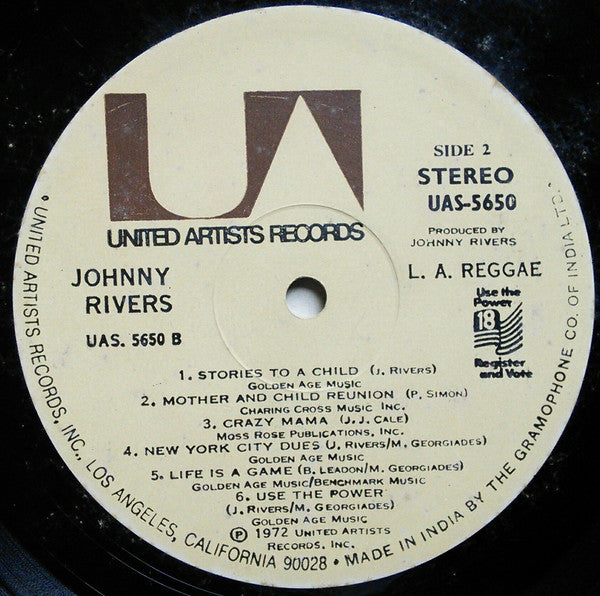 Johnny Rivers - L.A. Reggae (Vinyl)