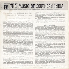 Sundaram Balachander, Umayalpuram K. Sivaraman - The Music Of India (Vinyl)