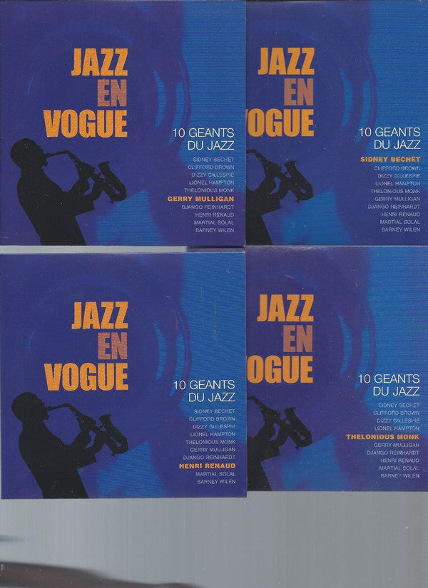 Sidney Bechet, Clifford Brown, Dizzy Gillespie, Lionel Hampton, Thelonious Monk, Gerry Mulligan, Django Reinhardt, Henri Renaud, Martial Solal, Barney Wilen - Jazz En Vogue - 10 Geants Du Jazz (CD) (10 CD) Image