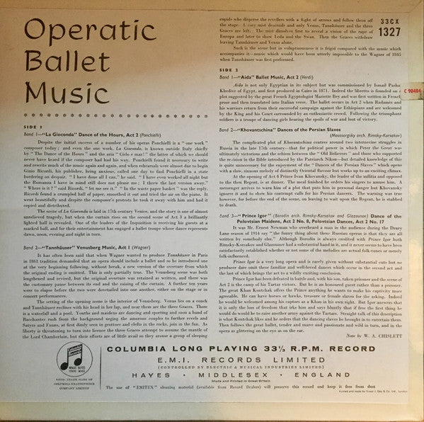 Herbert von Karajan, Philharmonia Orchestra - Ballet Music From The Operas (Vinyl) Image