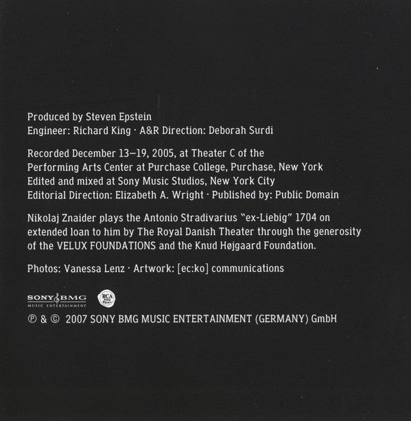 Johannes Brahms - Nikolaj Znaider, Yefim Bronfman - Complete Works For Violin And Piano (CD)
