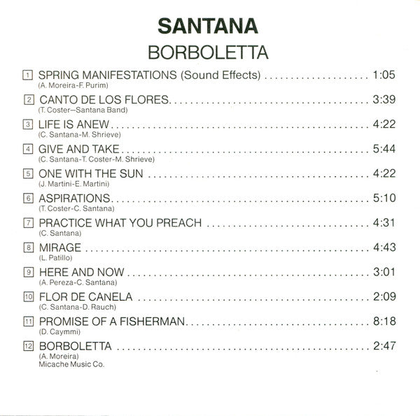 Santana - Borboletta (CD)