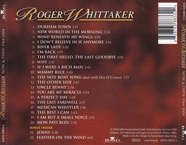 Roger Whittaker - Now & Then Greatest Hits 1964-2004 (CD)