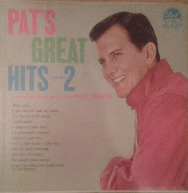 Pat Boone - Pat's Great Hits Volume 2 (Vinyl)