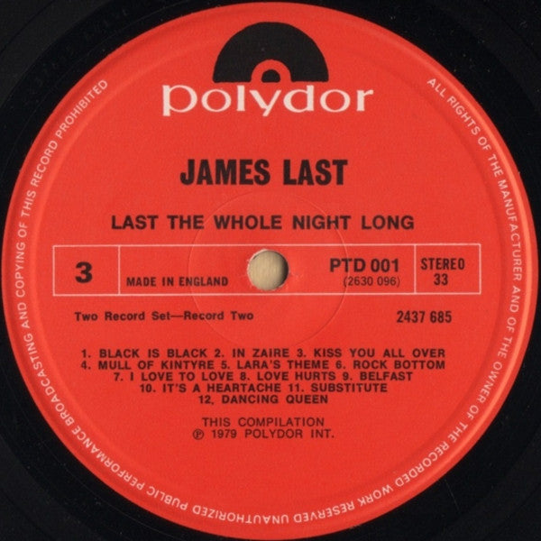 James Last - Last The Whole Night Long: 50 Non-Stop Party Greats From James Last. (Vinyl) (2 LP) Image