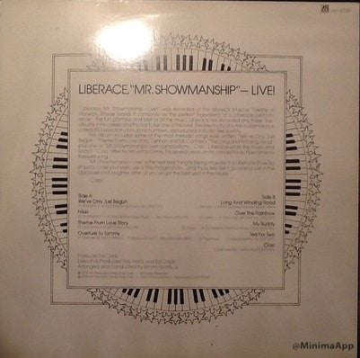 Liberace - Mr. Showmanship - Live! (Vinyl) Image