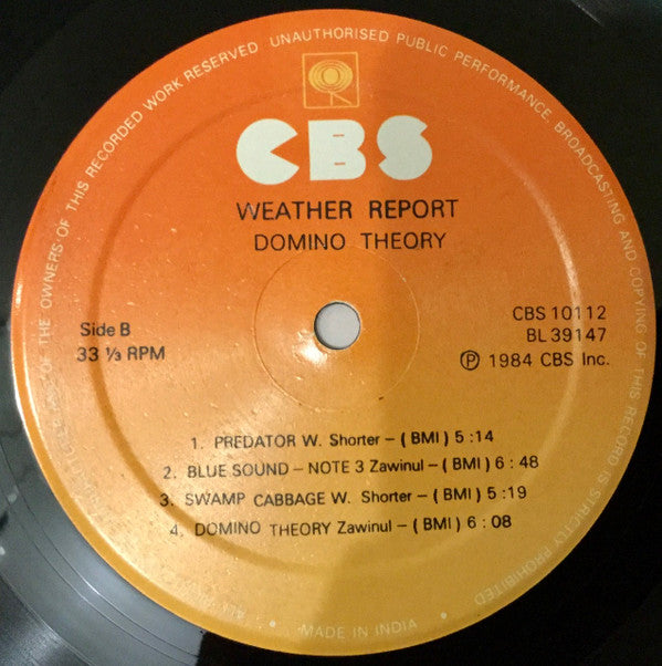 Weather Report - Domino Theory (Vinyl)