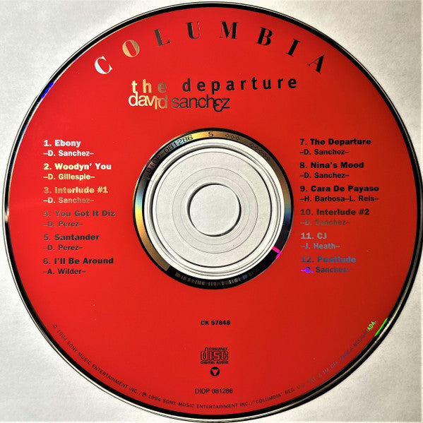 David Sanchez (3) - The Departure (CD) Image